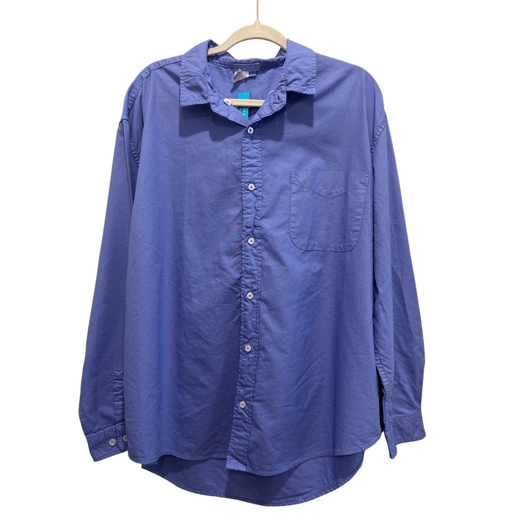 Fresh Produce Men's Button Up Oxford Shirt 100% Cotton Periwinkle Patel XL NEW